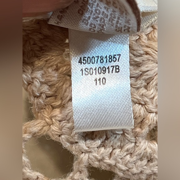 Gold Shimmer Crochet Cardigan Chico’s Galina Size 2 (12/14 M)‎ - Picture 12 of 12